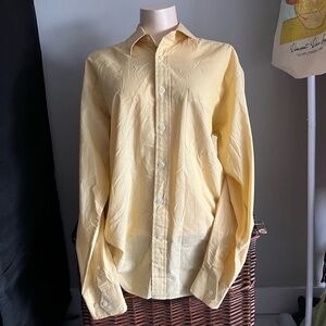 Christian Dior Yellow Men's Button down Shirt